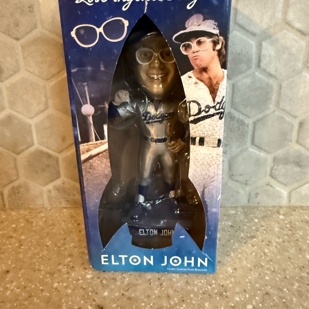 Elton John Los Angeles Dodgers Bobblehead 1975 Concert Series Collectible‎